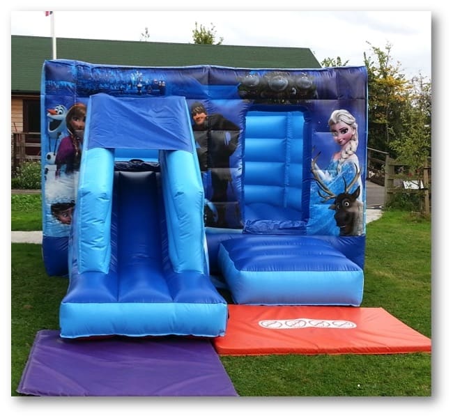 Frozen bouncy sale castle with slide