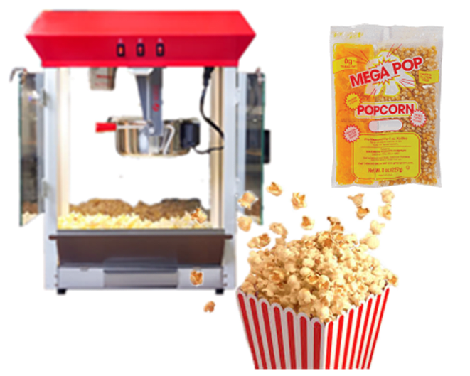 FunTime FT421CR 4oz Red Bar Table Top Popcorn Popper Maker Machine -  funtimepopcorn