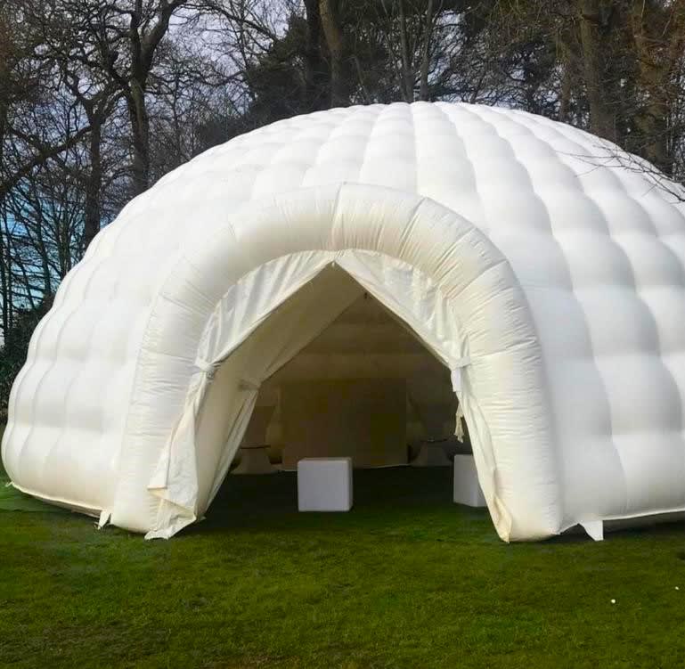 Inflatable Igloo Dome Bouncy Castle Hire in Gloucester Cheltenham Tewkesbury Stroud Gloucestershire Kings Castle Hire