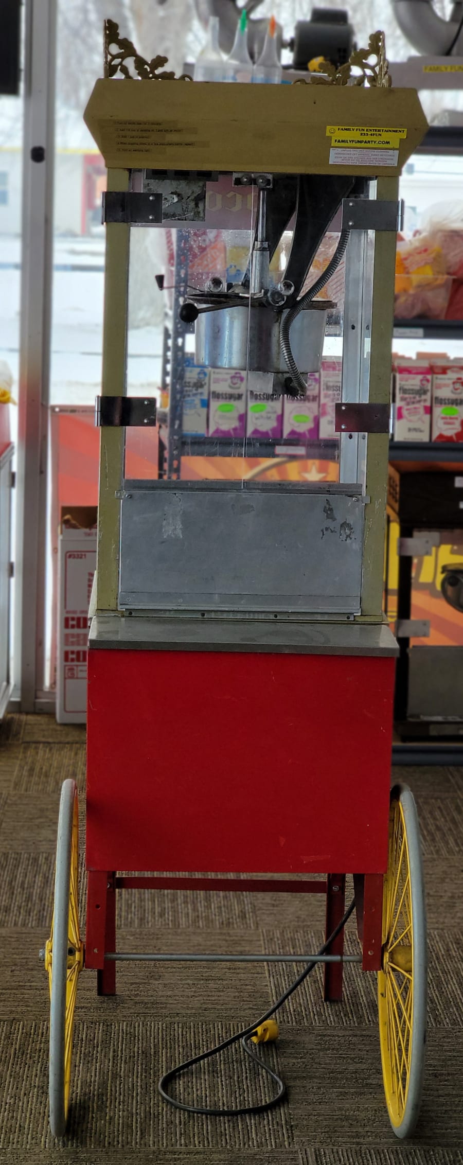 Popcorn Machine With Cart