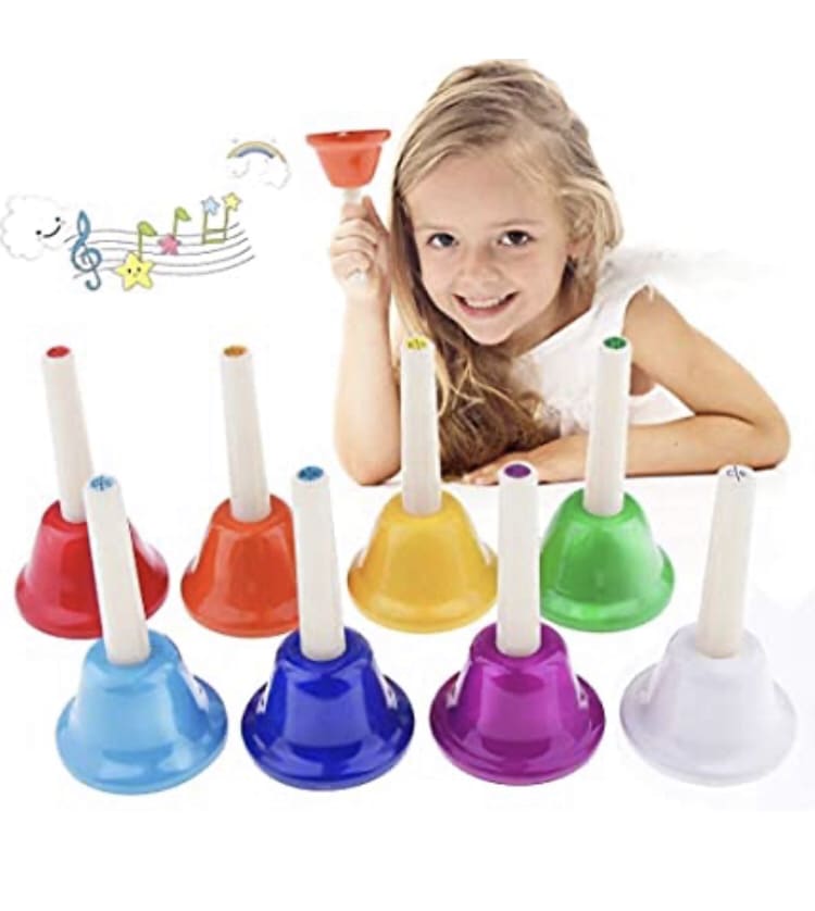 8 Note Hand Bell Set - Musical Instruments & Sounds Sensory Toy