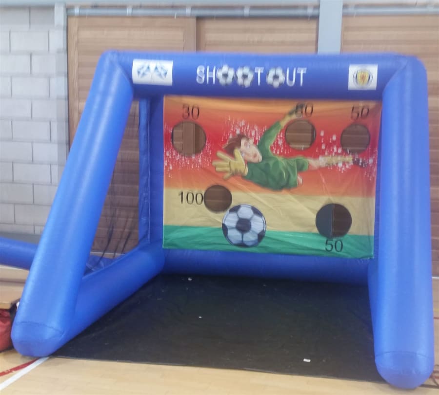 Inflatable Beat The Goal Keeper - Bouncy Castle Hire and soft play