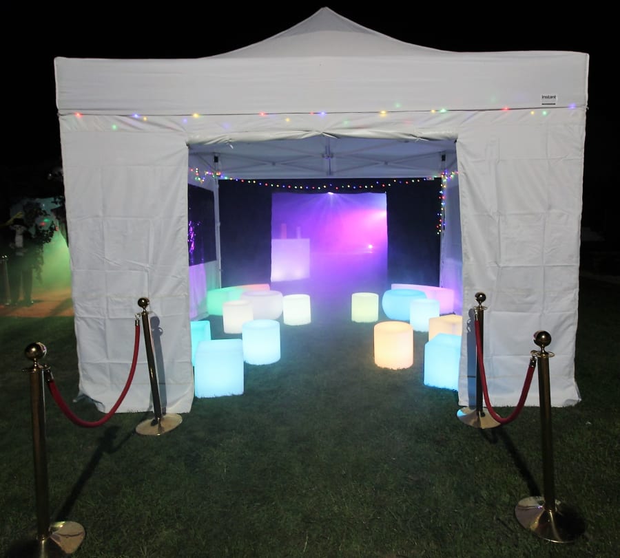 Pop Up Nightclub Party Tent 4m x 4m Bouncy Castle Hire Disco Domes Nightclubs LED Furniture in Willenhall Walsall Wolverhampton Cannock Sutton Coldfield Dudley Bilston Kellys Kastles Party Hire