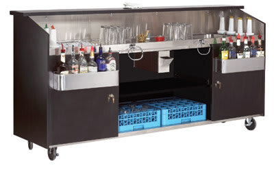 Portable bar with discount stools