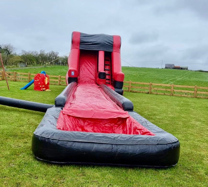 Inflatable slip n deals slide