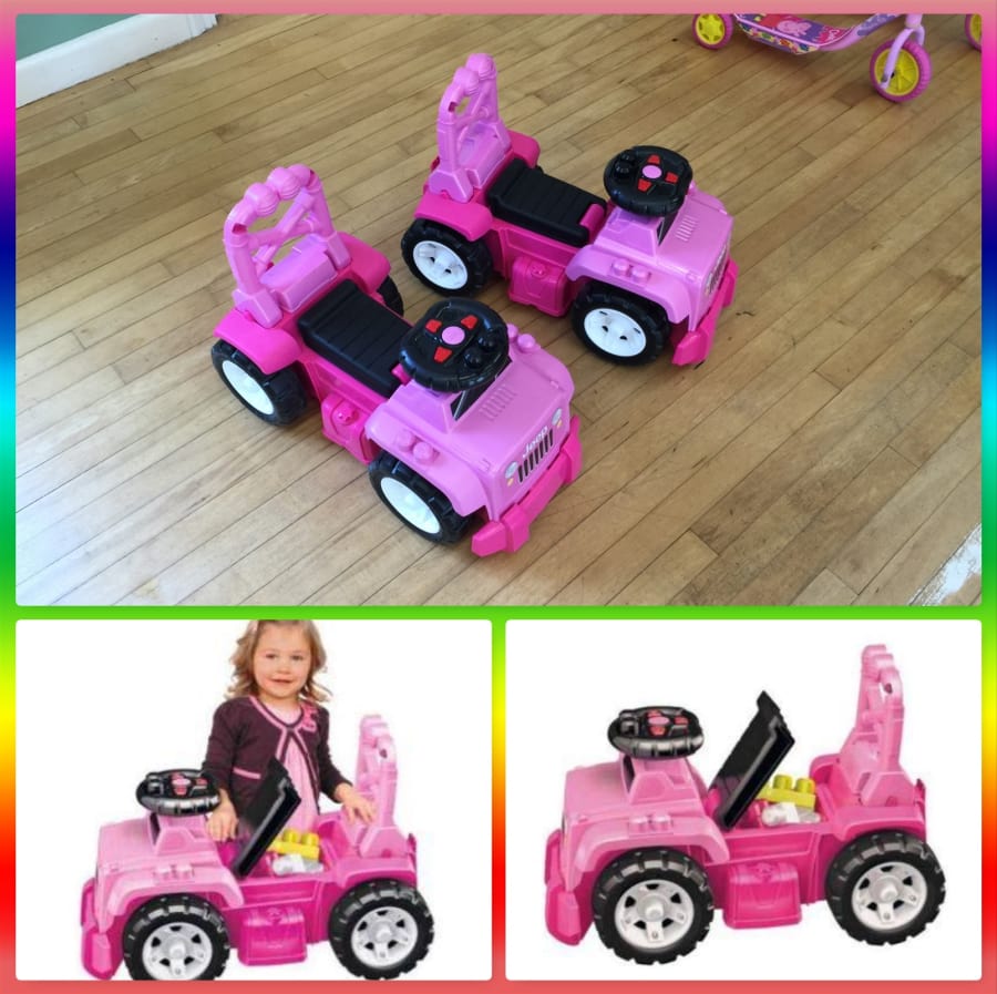 Pink Jeep Ride On x2 Fun Toy for Kids Under 3 Book Online Now