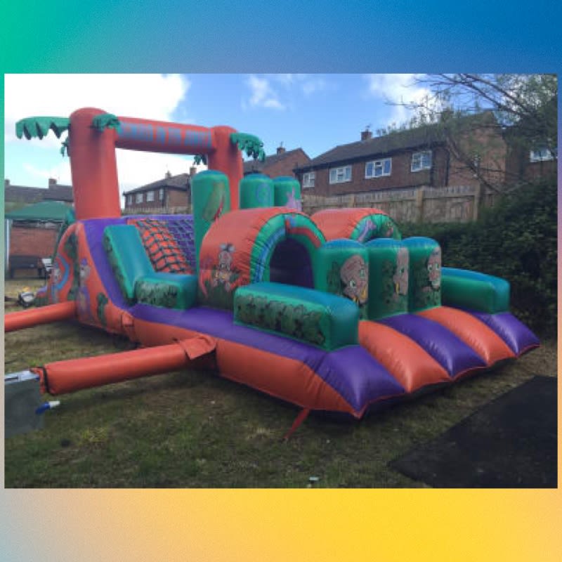 Bouncy castle obstacle sale course for sale