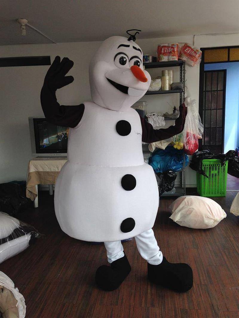 BIGGYMONKEY™ mascot costume of the famous Olaf from Frozen