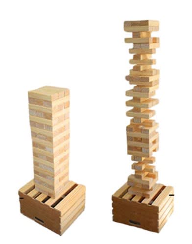 Recreational Giant Jenga Game Set in Wood - China Giant Builing Tower Set  and Wooden Blocks price