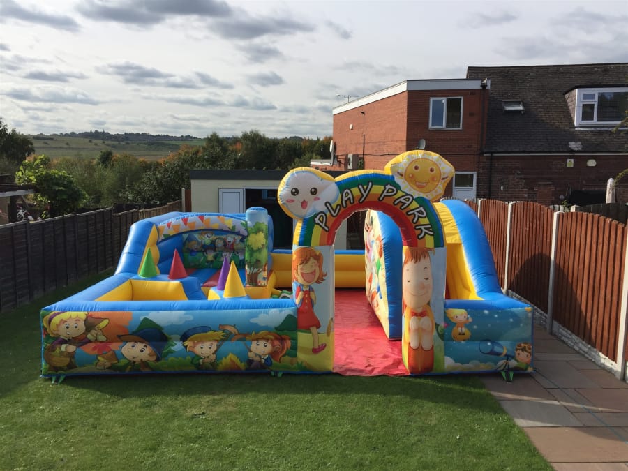 Inflatable playground deals