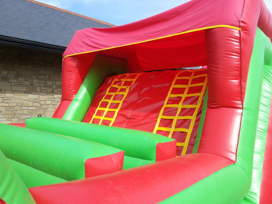 55ft Adult Obstacle Course Non Enclosed Bouncy Castles