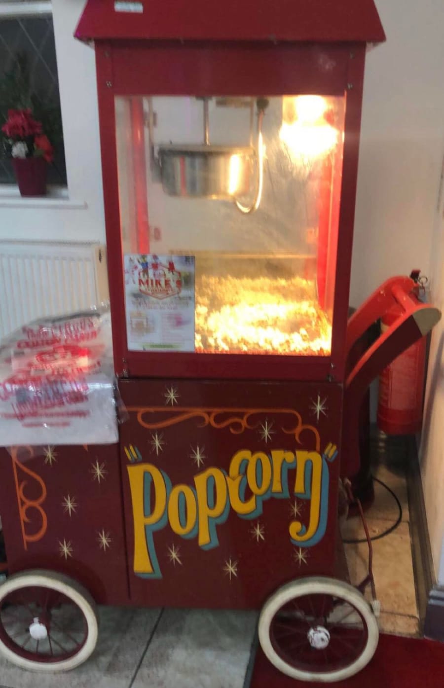 Popcorn Machine For Big Functions DJ Photo Booth Bouncy Castle