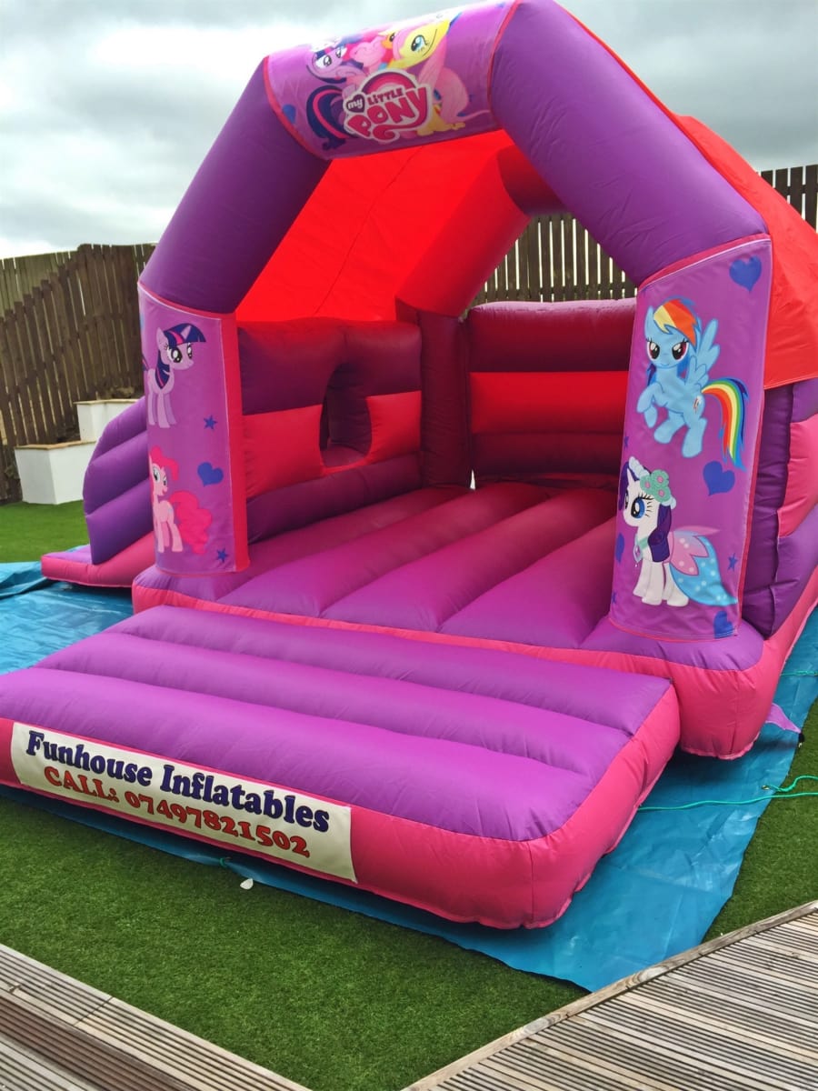 my little pony castle with slide