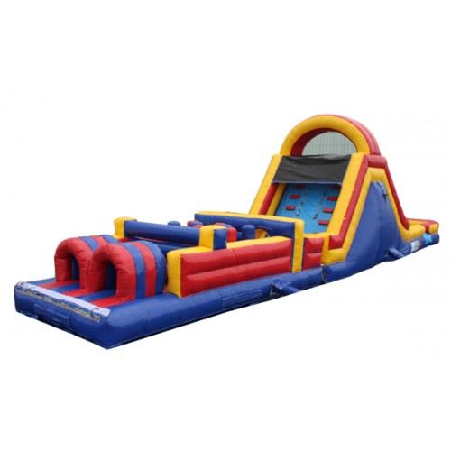 60 Ft Obstacle Course w/ tall slide from Biloxi Bounce House