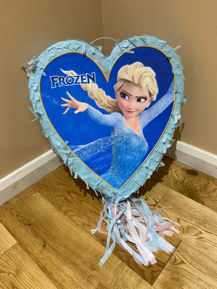 Frozen Heart Pinata 15” x 12” x 6”