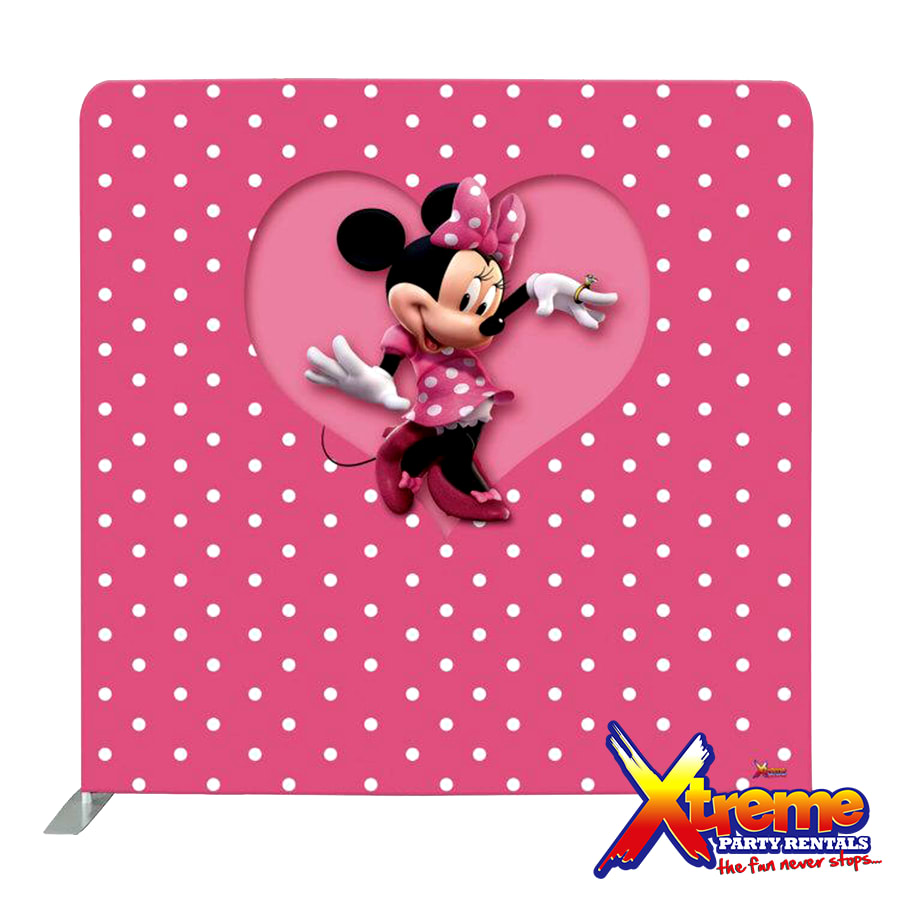8ft x 8ft Minnie Mouse Backdrop - Bouncy Castle & Party Rentals in  Bridgetown, Barbados