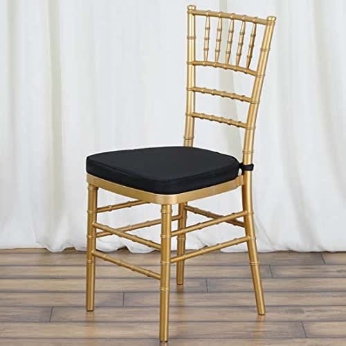 Gold Chiavari chairs with cushion Tent Rental Bounce House Rental Party Rentals in Pittsburgh PA Peters Township Upper St. Clair Bethel Park McMurray Beringers Party Rentals