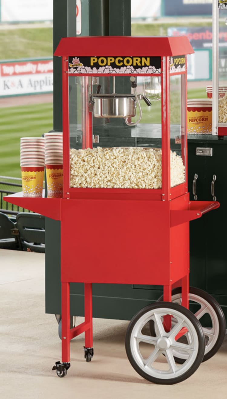 Nostalgia Popcorn Cart  Popcorn theme, Popcorn cart, Vintage popcorn  machine