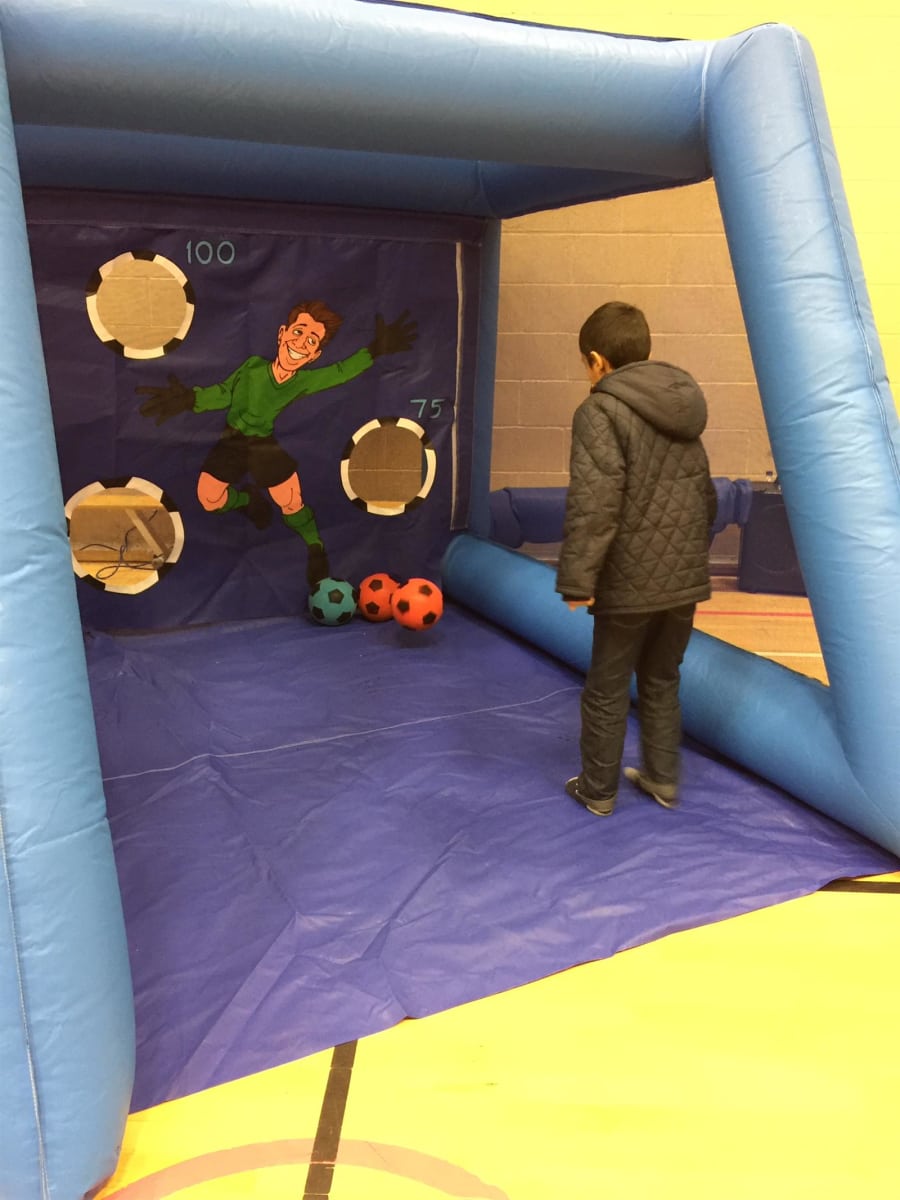 Inflatable Beat The Goal Keeper - Bouncy Castle Hire and soft play