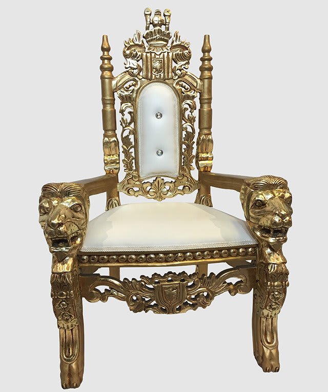 Mini throne chair rental sale