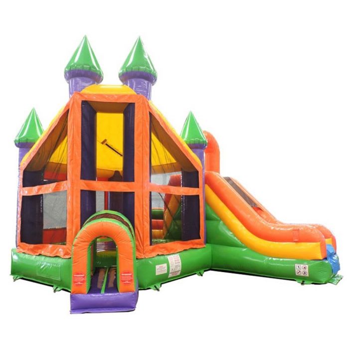 Product The Deluxe Castle Bounce House With Slide image