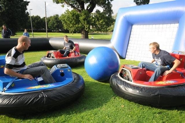 Bumper Car Football Inflatable Slide Hire Assault Course Hire