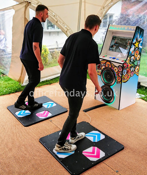 Dance Mats Machine - Two Player - Office Fun Day Game Hire in