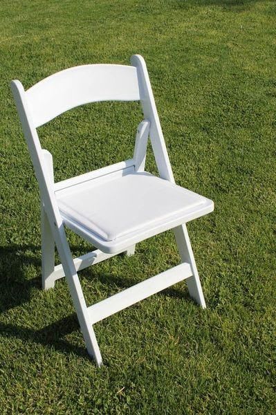 White garden store chairs wedding