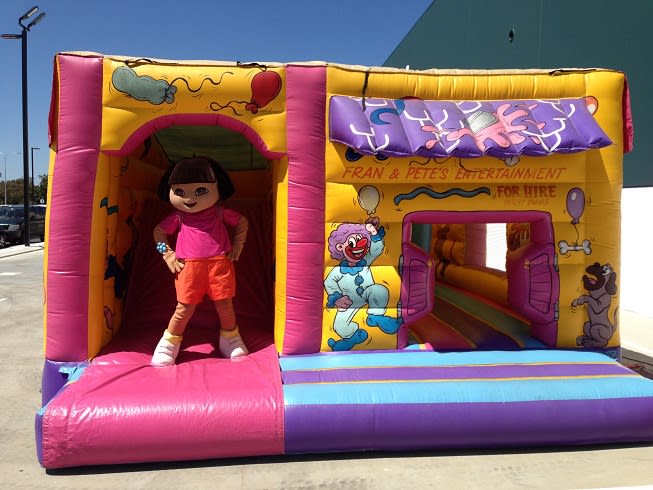 Cartoon Bouncy Castle - Amusement Ride Hire in Perth