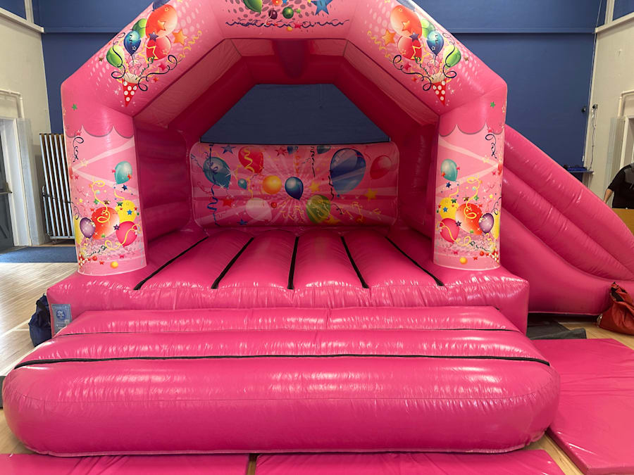 Pink party combi castle and soft play package