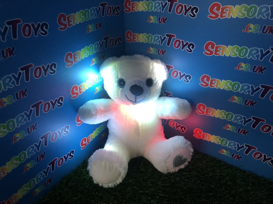 Light Up Teddy Bear Free Sensory Toys Online Toy Shop Popular Sensory Toys in Covering Hampshire Wiltshire Berkshire and throughout the United Kingdom SENSORYTOYS