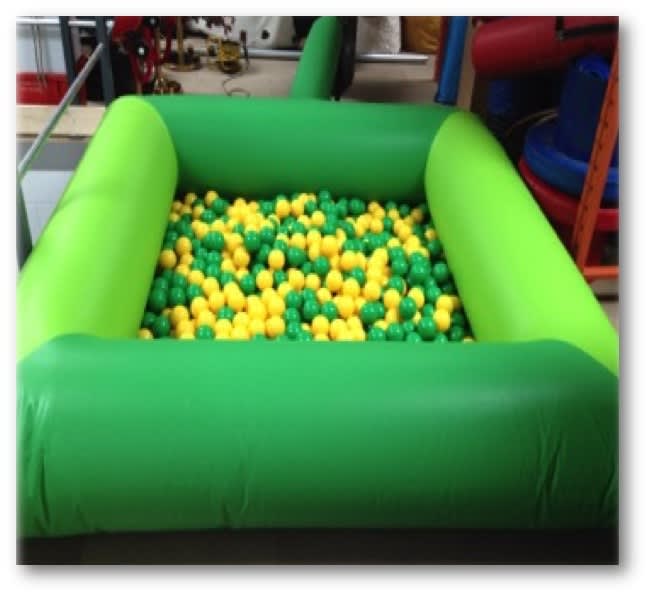 Blow up store ball pool