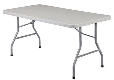 8' Plastic White Rectangle Banquet Tables - Party and Event Rentals in  Manchester, Tullahoma