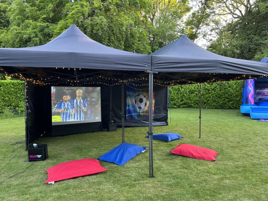 Sports Tent EXTRA LARGE 6m x 6m includes Overnight Hire Best Bouncy Castle Hire service in Buckinghamshire Berkshire Middlesex and Oxfordshire Bounce 4 Fun