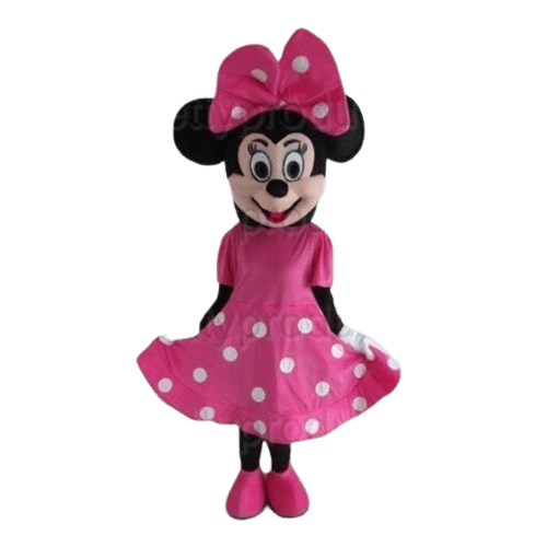 Pink minnie store mouse mascot costume