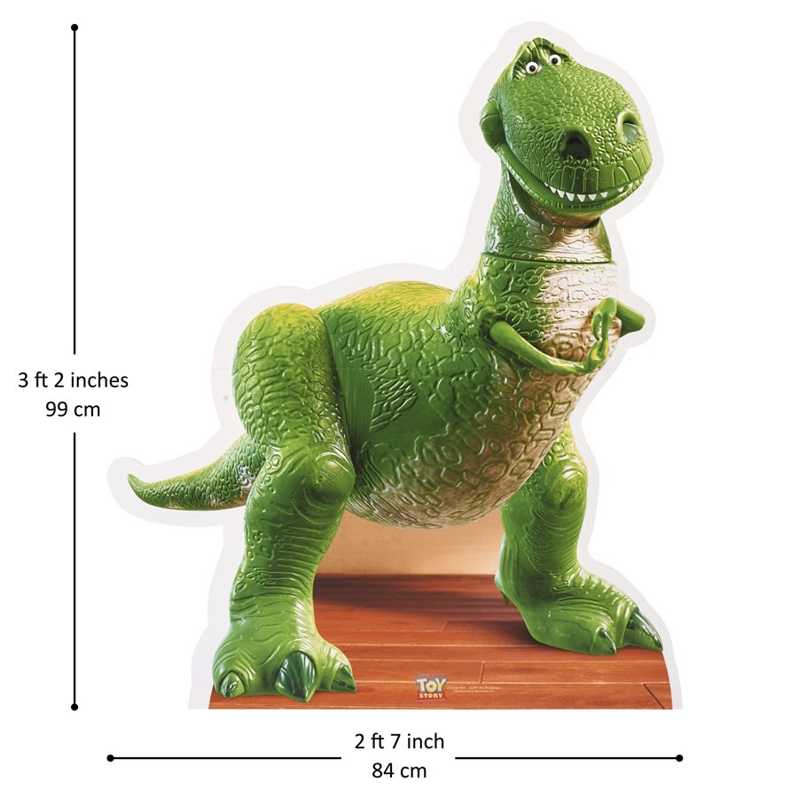 Toy Story Dinosaur Rex Cut Out 3ft Hire Balloon Displays Bouncy Castle Soft Play in Poole Bournemouth Wareham Christchurch Broadstone Hamworthy Dorset Blissful Balloonz Eventz