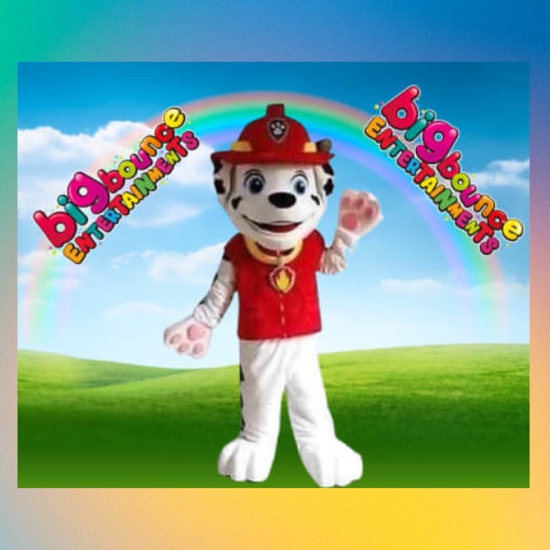 Ryder Paw Patrol Mascot Costume - Bouncy Castle Hire in Essex