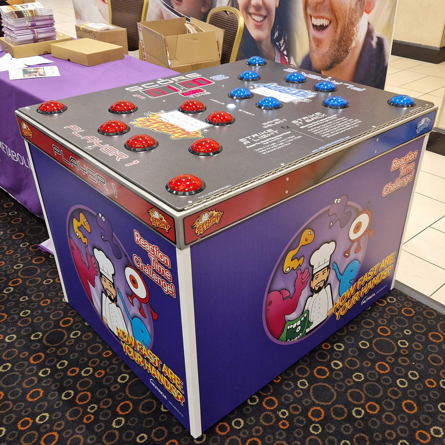 Strike a Light Reaction Speed Game - Exhibition Stand Games Hire in West  Midlands. East Midlands, UK Nationwide