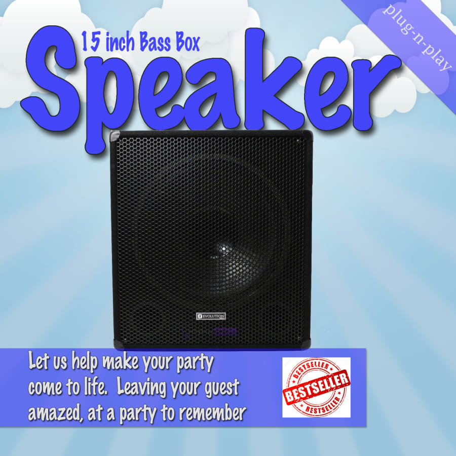 Music speaker bass box - Event Hire in London