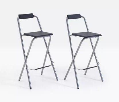 Folding store metal stool