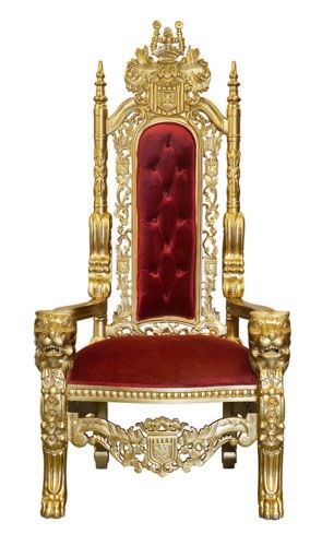 Ornate throne on sale