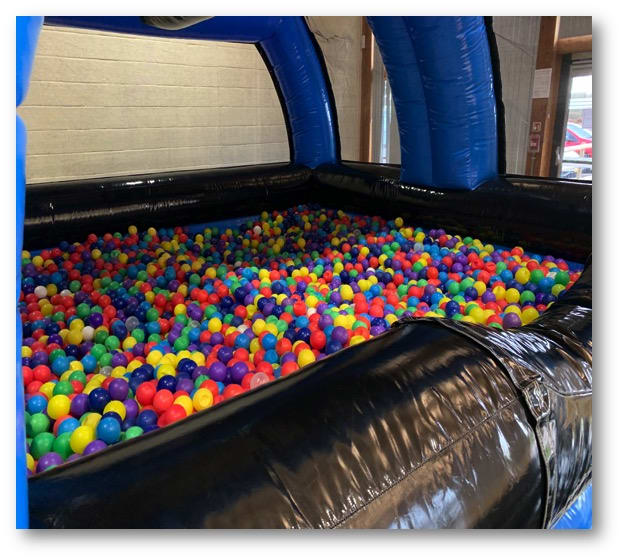 Blow up on sale ball pool