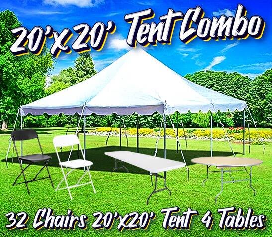 20 X 20 Pole Tent Combo Package