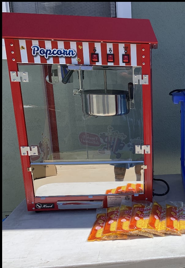 Popcorn machine deals hire