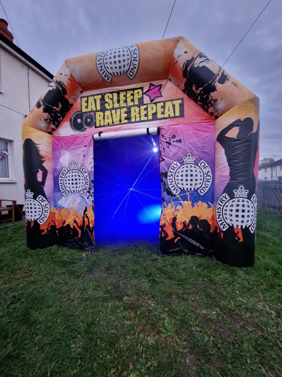 Inflatable Night Club and Party tent hire Aberdare, Swansea, Cardiff