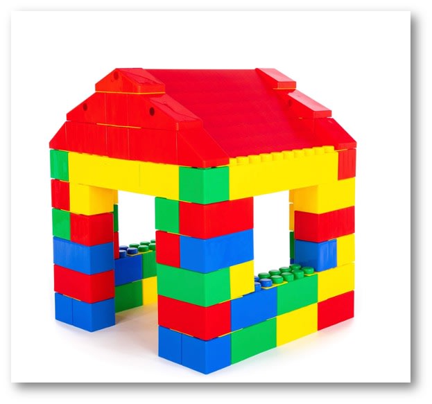 Lego hot sale blocks house