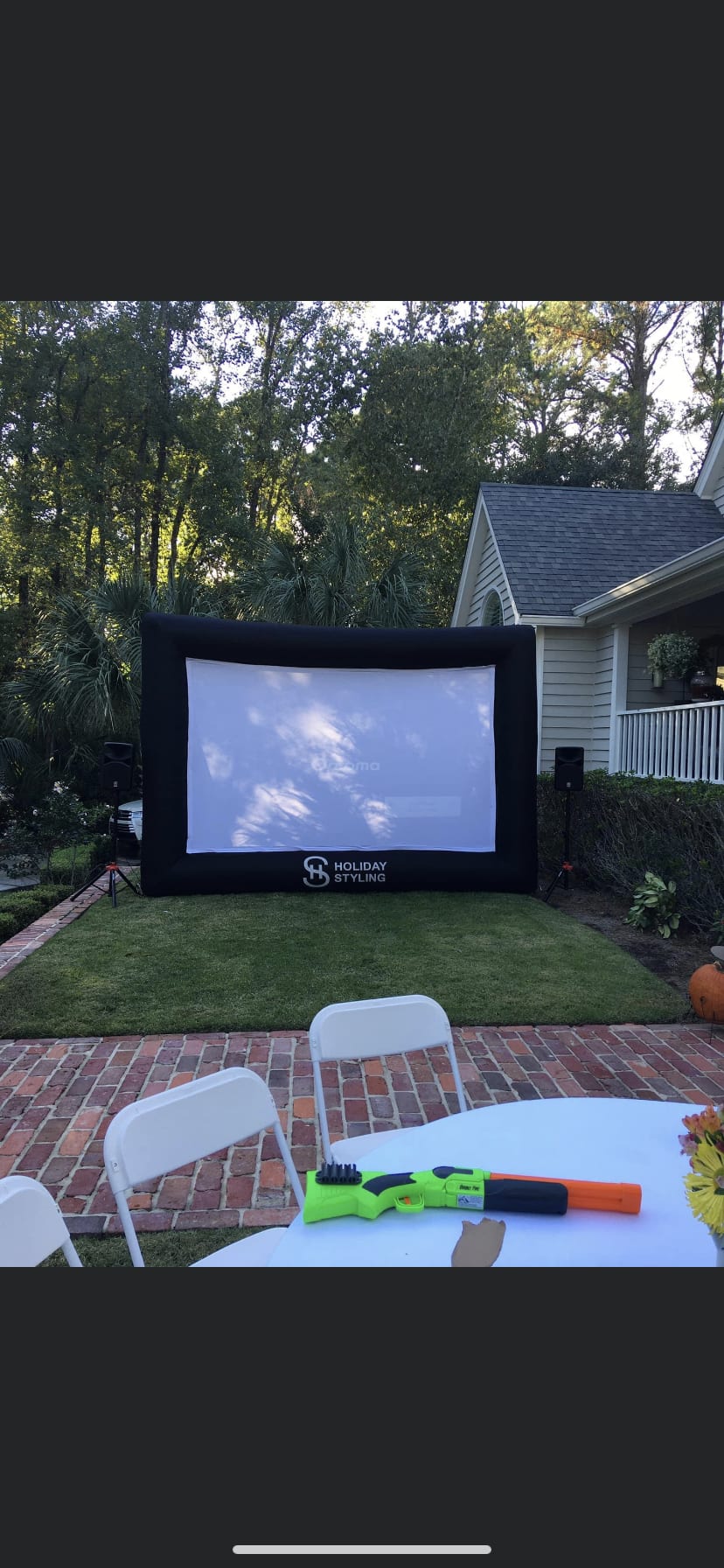 renting outdoor movie screen