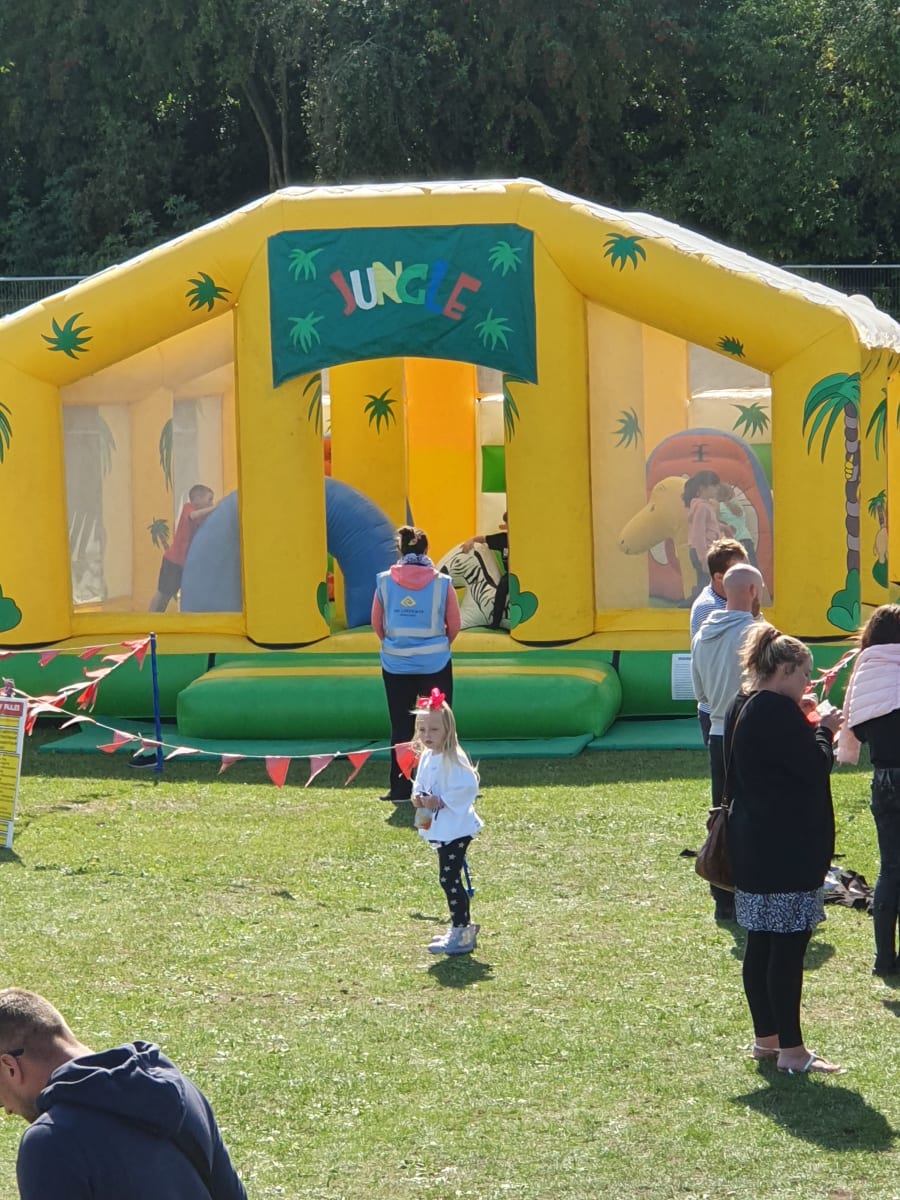 Jungle themed sale bouncer