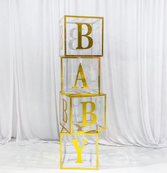 Acrylic baby deals shower blocks