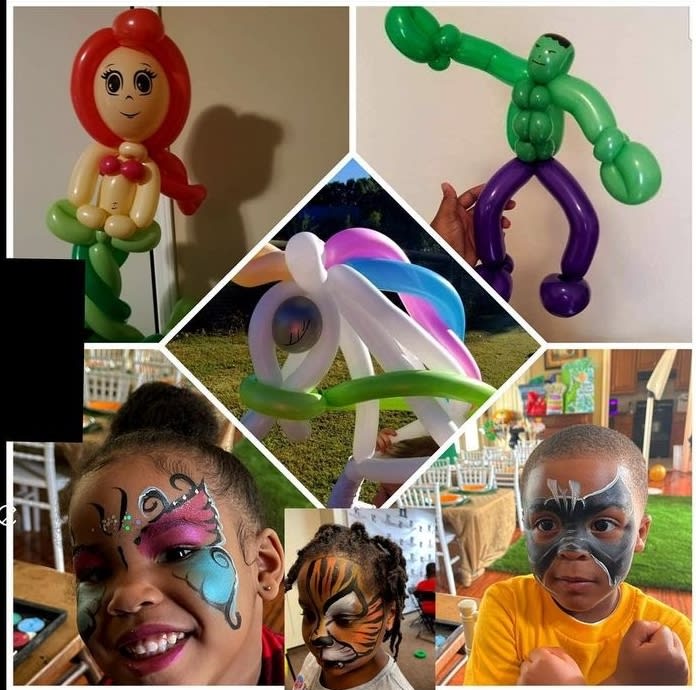 Balloon Twisting Face Painting 2 hour Hire in Ga